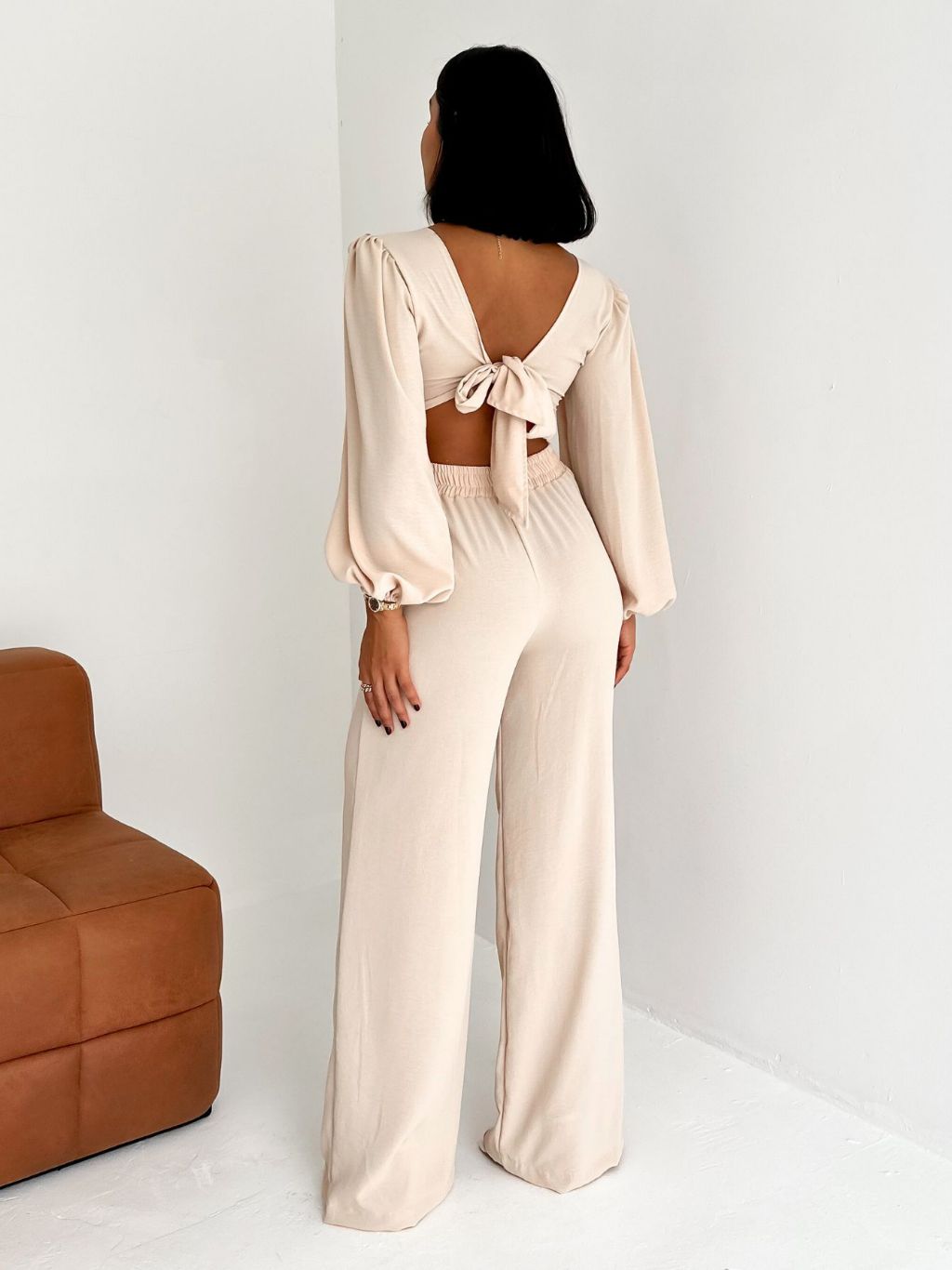 Conjunto Duna Manga Longa Balonê e Calça Pantalona Lore da Lunii Coleção Outono Inverno