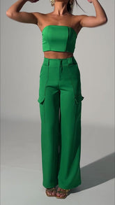 Calça Alfaiataria com Bolso Lateral