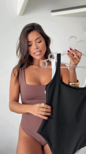 Body Tecido duplo em poliamida Lunii