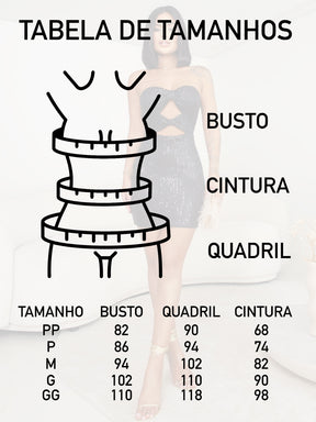 Vestido Curto Com Tule Pesponto Paetê.